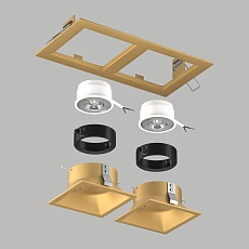 Комплект со светильником Lightstar Domino Quadro (214523+214503+214503+214007+214007) D5230303BMOD 3
