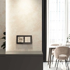 Розетка с заземлением, шторками и USB тип A+C Werkel айвори акрил W1171743 4690389197833 2