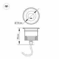 Ландшафтный светодиодный светильник Arlight LTD-Ground-Tilt-R80-9W Day4000 032213 1