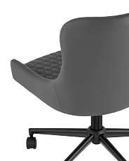 Поворотное кресло Stool Group Ститч Хани экокожа серая MF15F-D X-86 5