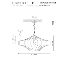 Подвесной светильник Lucia Tucci Industrial 1825.1 1