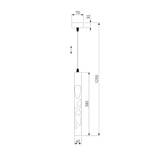 Подвесной светодиодный светильник Eurosvet DLR037 12W 4200K белый матовый 1