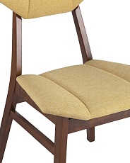 Кухонный стул Stool Group TOR массив гевеи цвет орех сидение желтое 4 шт. LW1903 BZ-14 YELLOW-KOROB4 3