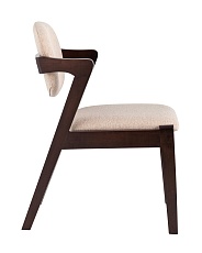 Кухонный стул Stool Group VIVA массив гевеи (эспрессо) мягкое сидение бежевое 2 шт. MH32060 SL-15 BEIGE KOROB2 4