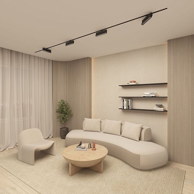 Трековый светодиодный светильник Denkirs Edder DK6646-BK Фото № 6