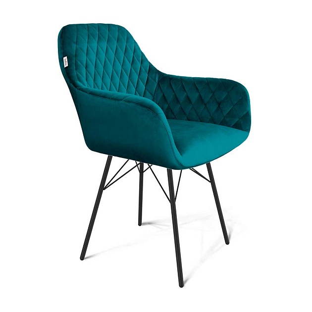 Кресло Sheffilton SHT-ST38/S64 альпийский бирюзовый/черный муар 4067113503 Фото № 1