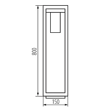 Садовый светильник Kanlux VIMO 80 B 34988 1