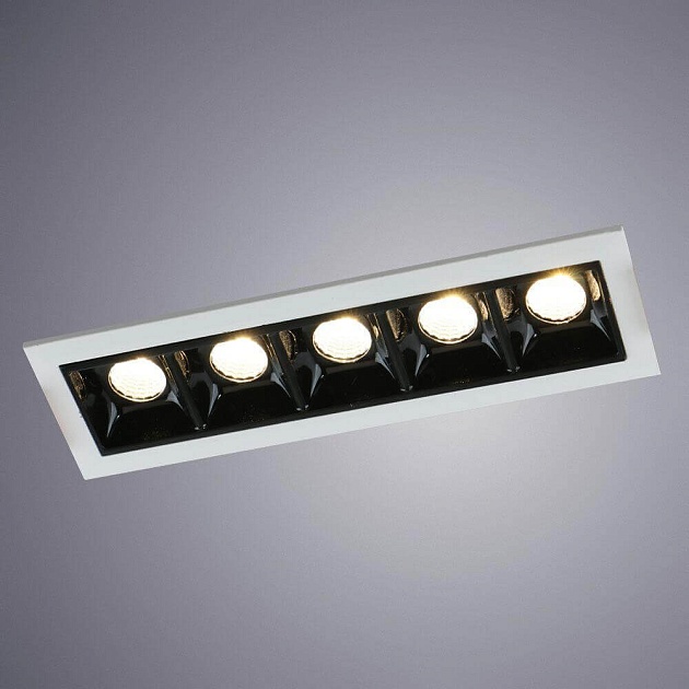 Встраиваемый светодиодный светильник Arte Lamp Grill A3153PL-5BK Фото № 2