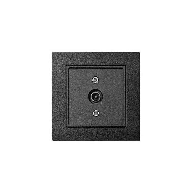 ТВ-розетка оконечная Liregus Epsilon антрацит 28-1142 изображение 1 ТВ-розетка оконечная Liregus Epsilon антрацит 28-1142 Фото № 1