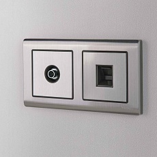 ТВ-розетка оконечная Werkel глянцевый никель W1183002 4690389158261 1