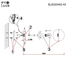 Бра Evoluce FORLI SLE220401-01 1