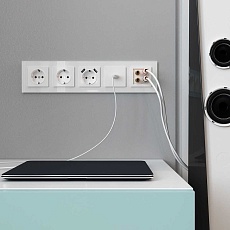 Розетка HDMI Werkel белый W1186001 4690389155543 3