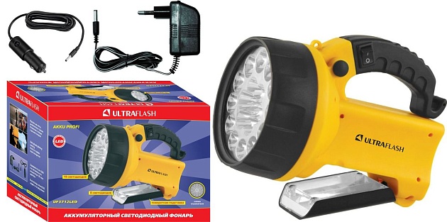 Рабочий светодиодный фонарь-прожектор Ultraflash Accu Profi аккумуляторный 190х137 70 лм UF3712LED  8310 фото 6