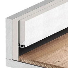 Теневой напольный плинтус FerGipps белый ПП 30 УТ000002192 2