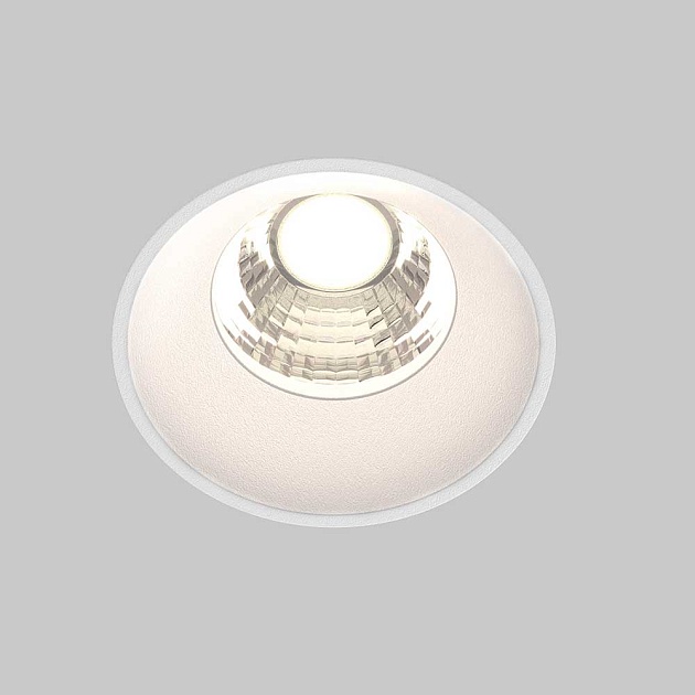 Встраиваемый светодиодный светильник Maytoni Round DL058-7W4K-TRS-W фото 5