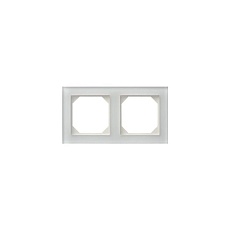 Рамка 2-постовая Liregus Epsilon стекло белое матовое 28-231