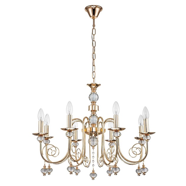 Подвесная люстра Escada Shine 678/8PL Gold изображение 1 Подвесная люстра Escada Shine 678/8PL Gold Фото № 1