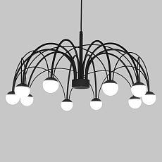 Подвесная светодиодная люстра Eurosvet Ragno 90034/10 LED черный 3