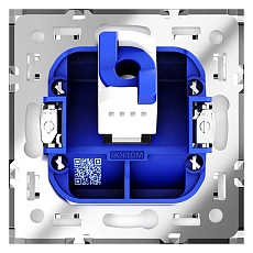 Розетка компьютерная встраиваемая Voltum S70 RJ45 кат.6, (белый глянцевый) VLS060101 4