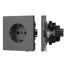Механизм электрической розетки SCT-TENDO-MEU1-SFPL-GR (230V, 16A) Arlight 054640