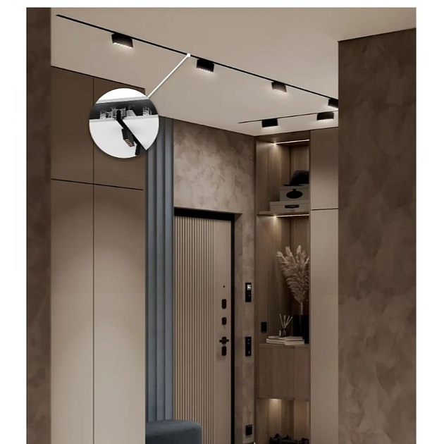 Трековый профиль FerGipps черный МТ 23 УТ000002600 Фото № 2