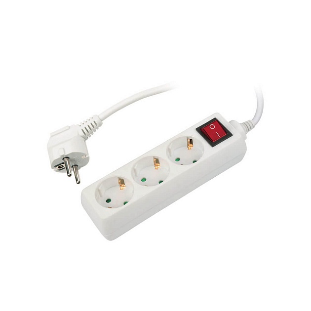 Удлинитель Uniel 3гн х 3м с/з + выкл Стандарт S-GCD3-3B 02921 Фото № 1