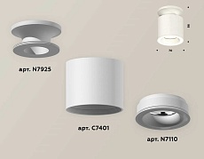 Комплект накладного светильника Ambrella light Techno Spot XS7401063 SWH белый песок (N7925, C7401, N7110) 1