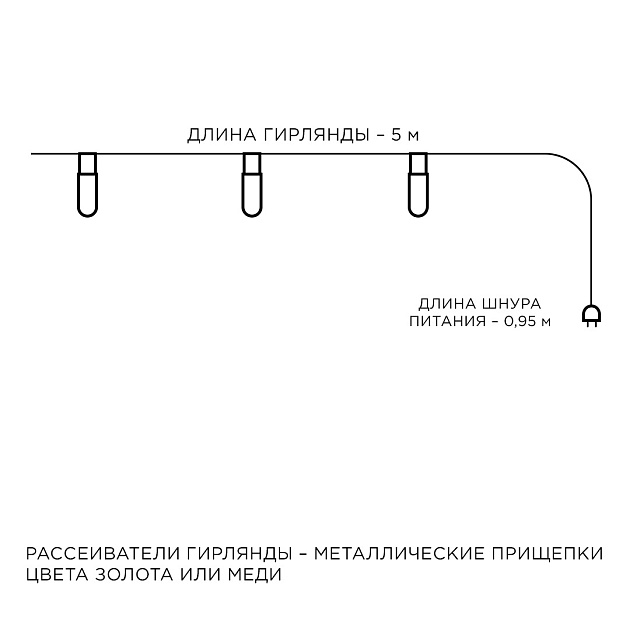 Гирлянда светодиодная Apeyron прищепка 15-60 Фото № 6