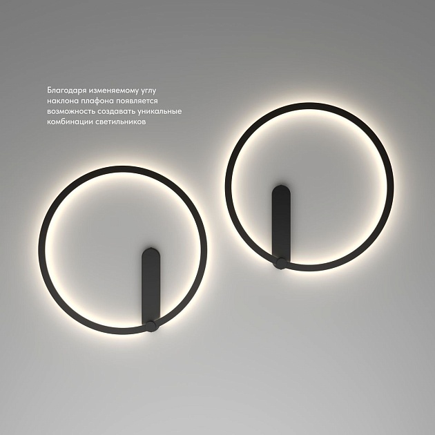 Настенный светодиодный светильник Denkirs Round DK5035-BK Фото № 3