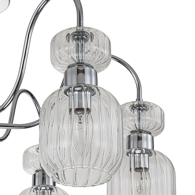 Потолочная люстра Escada Gloss 1141/6PL Chrome/Clear изображение 2 Потолочная люстра Escada Gloss 1141/6PL Chrome/Clear Фото № 2