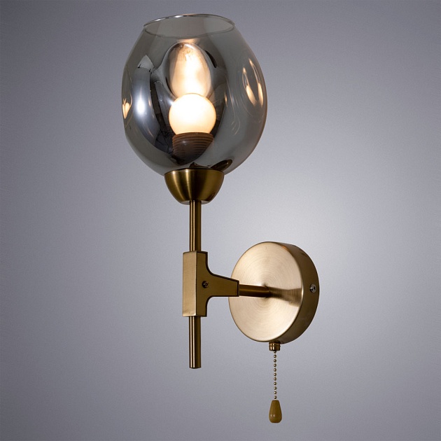 Бра Arte Lamp Yuka Smoky A7759AP-1PB изображение 4 Бра Arte Lamp Yuka Smoky A7759AP-1PB Фото № 4