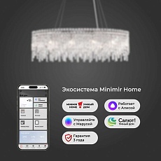Подвесная люстра Eurosvet Blitz 60159/10 хром/ прозрачный хрусталь Strotskis Smart Smart 5