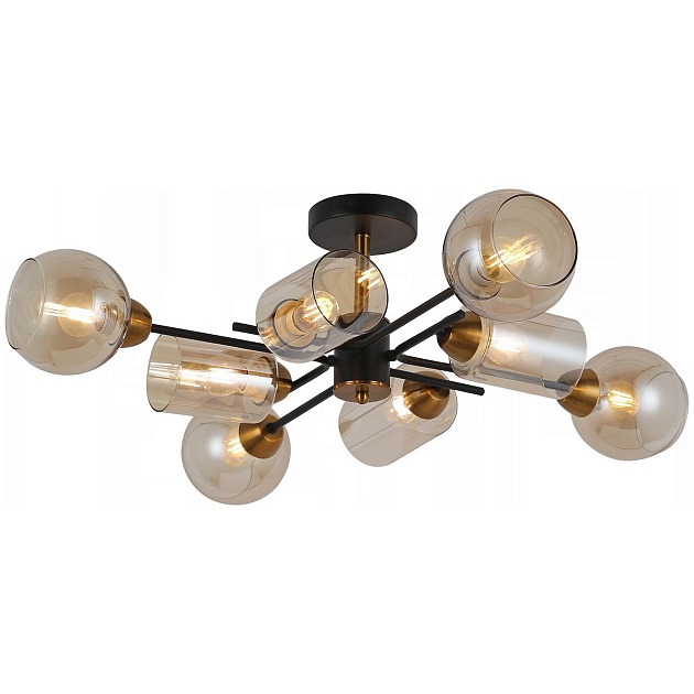 Потолочная люстра Illumico IL8243-8COU-79 BK GD Фото № 1
