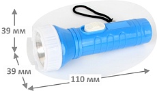 Ручной светодиодный фонарь Ultraflash Т от батареек 110х39 15 лм 828-TH 12395 3