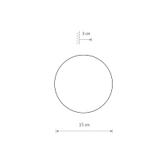Настенный светильник Nowodvorski Ring Led S Black 7634 1