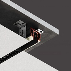 Трековый профиль Flexy со встроенными тоководами для натяжных потолков 10646 IZI TREK 01 9005 1
