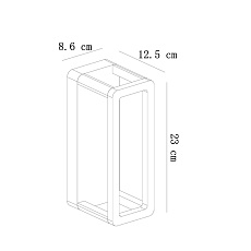 Уличный настенный светодиодный светильник Arte Lamp Hassaleh A3374AL-1BK 1