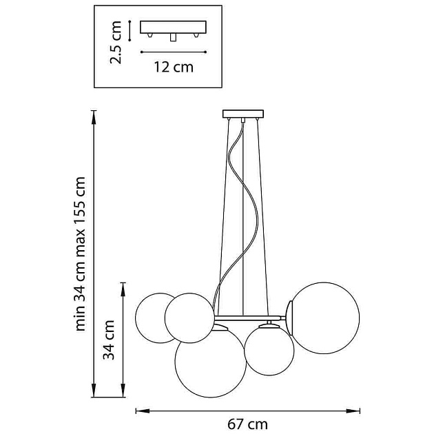 Подвесная люстра Lightstar Globo 815057 фото 7
