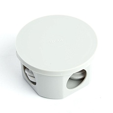 Коробка разветвительная Stekker EBX20-34-44, 75*75*40мм, 4 ввода, IP44, светло-серая (GE41237) 39995 5