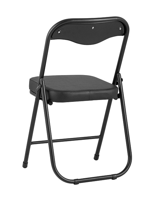 Складной стул Stool Group ДЖОН каркас черный обивка кожзам черный RS04K-BL/BLPVC фото 4