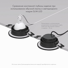 Встраиваемый светильник Denkirs Port DK3101-BK 5