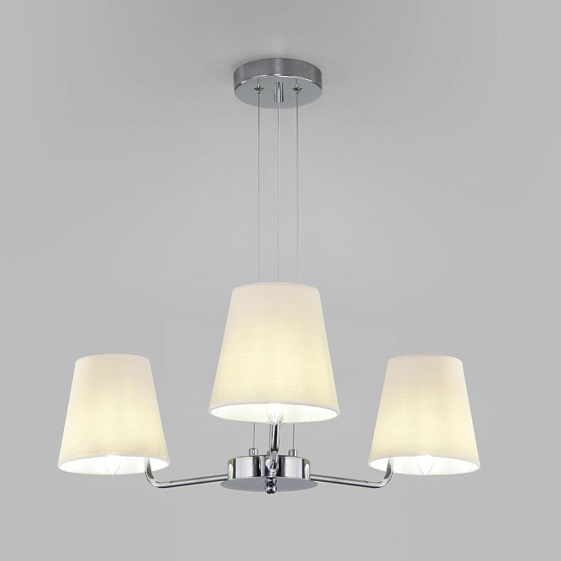 Подвесная люстра Eurosvet Amaretto 60155/3 хром изображение 1 Подвесная люстра Eurosvet Amaretto 60155/3 хром Фото № 1