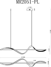 Подвесной светодиодный светильник MyFar Marry MR2051-PL 1