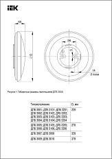 Настенно-потолочный светодиодный светильник IEK ДПБ LDPB0-3001-12-4000-K01 1
