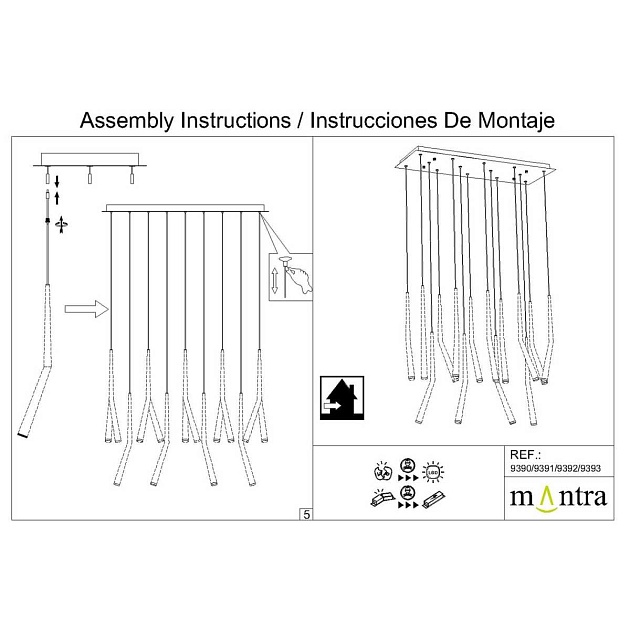 Потолочное основание Mantra Modular Light Florones 9390 Фото № 9