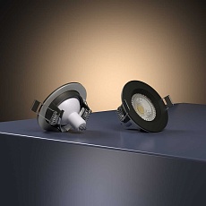 Точечный светильник Elektrostandard City 25060/01 GU10 черный IP44 a070141 3