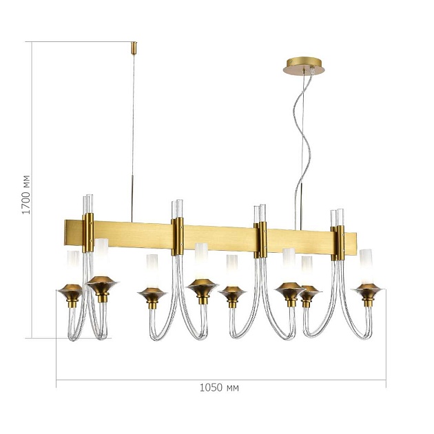 Подвесная люстра ST Luce VETRANO SL1241.213.08 изображение 2 Подвесная люстра ST Luce VETRANO SL1241.213.08 Фото № 2