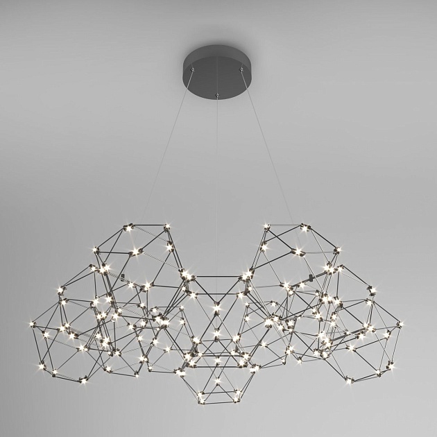 Подвесной светодиодный светильник Eurosvet Uma 90169/12 черный жемчуг Фото № 1