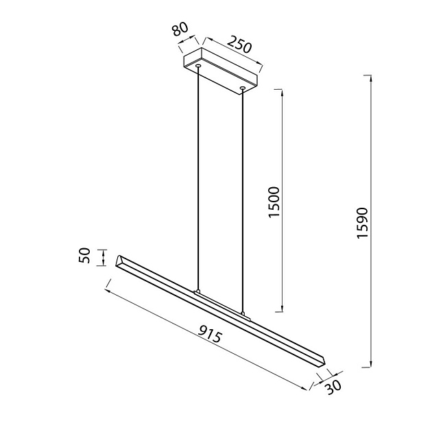 Подвесной светильник Mantra Lineal 8958 изображение 2 Подвесной светильник Mantra Lineal 8958 Фото № 2