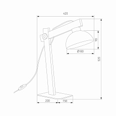 Настольная лампа TK Lighting 5347 Oslo 1